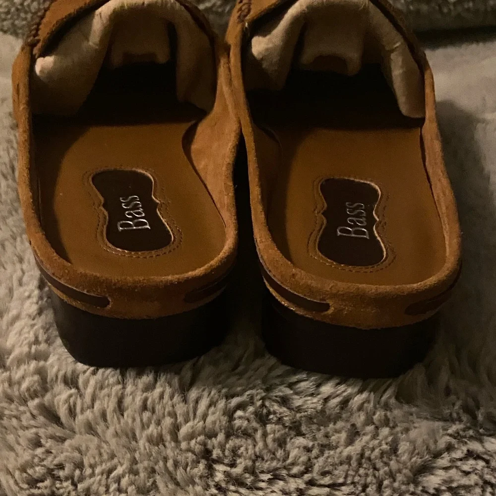 Vintage Bass Women's Brown Suede mules - Picture 3 of 7